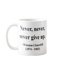 Winston Churchill Quote 1a Mugs