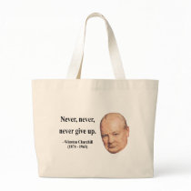 Winston Churchill Quote 1b Tote Bag