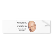 Winston Churchill Quote 1b Bumper Sticker