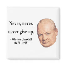 Winston Churchill Quote 1b Magnet