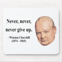 Winston Churchill Quote 1b Mouse Pad