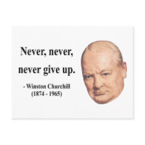 Winston Churchill Quote 1b Post Card
