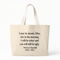 Winston Churchill Quote 2a Canvas Bag