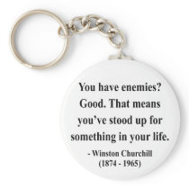 Winston Churchill Quote 3a Key Chain