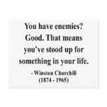 Winston Churchill Quote 3a Postcard