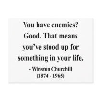Winston Churchill Quote 3a Postcard