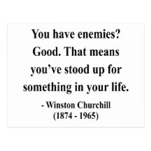 Winston Churchill Quote 3a Postcard