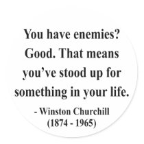 Winston Churchill Quote 3a Sticker