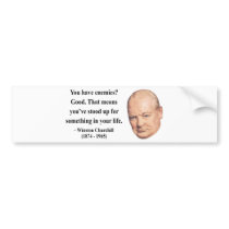 Winston Churchill Quote 3b Bumper Stickers