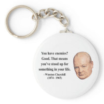 Winston Churchill Quote 3b Key Chains