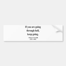 Winston Churchill Quote 4a Bumper Stickers
