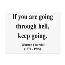 Winston Churchill Quote 4a Postcards