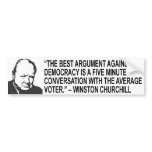 Winston Churchill Quote Bumper Sticker