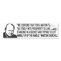 Winston Churchill Quote Bumper Sticker