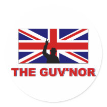 Winston Churchill Round Stickers