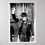 Winston Churchill, V for Victory posters