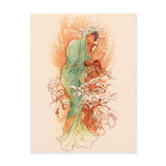 Winter - Alphonse Mucha Art Nouveau Post Cards