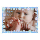 Winter Baby Boy Card