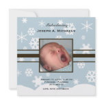 Winter Baby Photo Birth Announcement