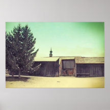 winter barn 1 - poster print