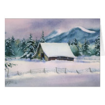 WINTER BARN by SHARON SHARPE Cards