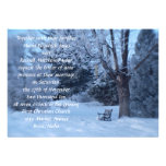 Winter Bench Wedding Invitation