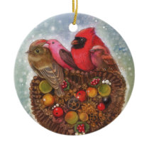 Winter Birds Christmas Ornament