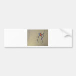 Winter Birds Gold Bumper Stickers