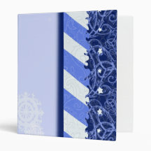 Winter Blue 3 Ring Binder