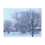WINTER BLUES LANDSCAPE postcard