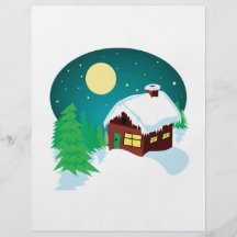 Winter Cabin Full Color Flyer