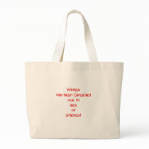 Winter cancelled due to lack of interest bags