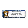 Winter Cartoon Beagle Return Address Labels