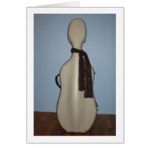 Winter Cello greeting card
