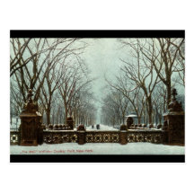 Winter Central Park NY Vintage c1910 Post Cards