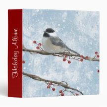 Winter Chickadee Binder