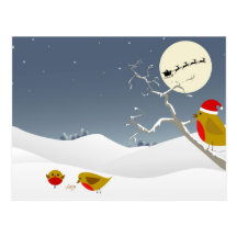 Winter / christmas scene postcards