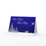 Winter Christmas Silent Night Greeting Card