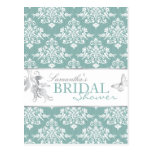Winter Damask BRS Invitation Postcard
