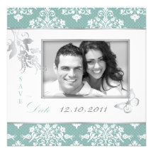 Winter Damask SD Invitation Square