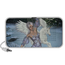 Winter Fairy Unicorn Pegasi Beauty Doodle Travel Speaker