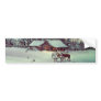 WINTER FARM  by SHARON SHARPE Bumper Sticker