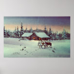 WINTER FARM by SHARON SHARPE Print