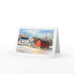 Winter Farmhouse & Red Barn cards