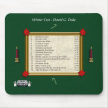 Winter Fest Back Cover Mouse Mats