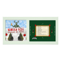 Winter Fest Personalized Photo Card