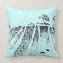Winter Fields by Alexandra Cook Pillows