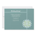 Winter Flakes Holiday Invitation