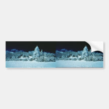 Winter Forest Bumper Stickers