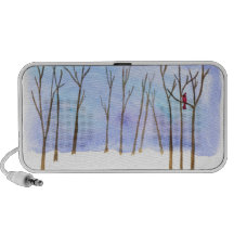 Winter Forest Doodle Mp3 Speaker